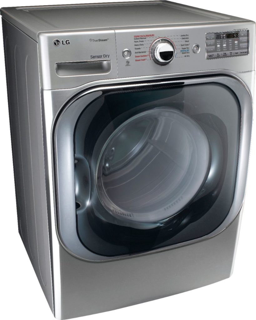 LG DLEX8100V 9.0-Cu. Ft. Stackable Dryer w/ TrueSteam Side