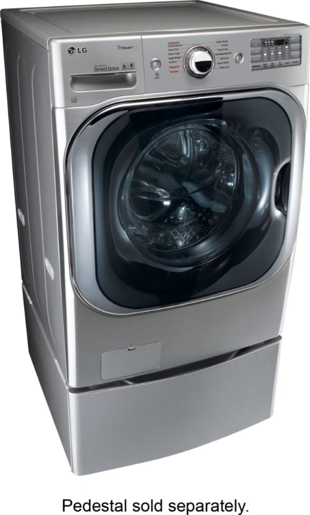 LG WM8100HVA 5.2-Cu. Ft. TurboWash Washer with Pedestal (sold separately)