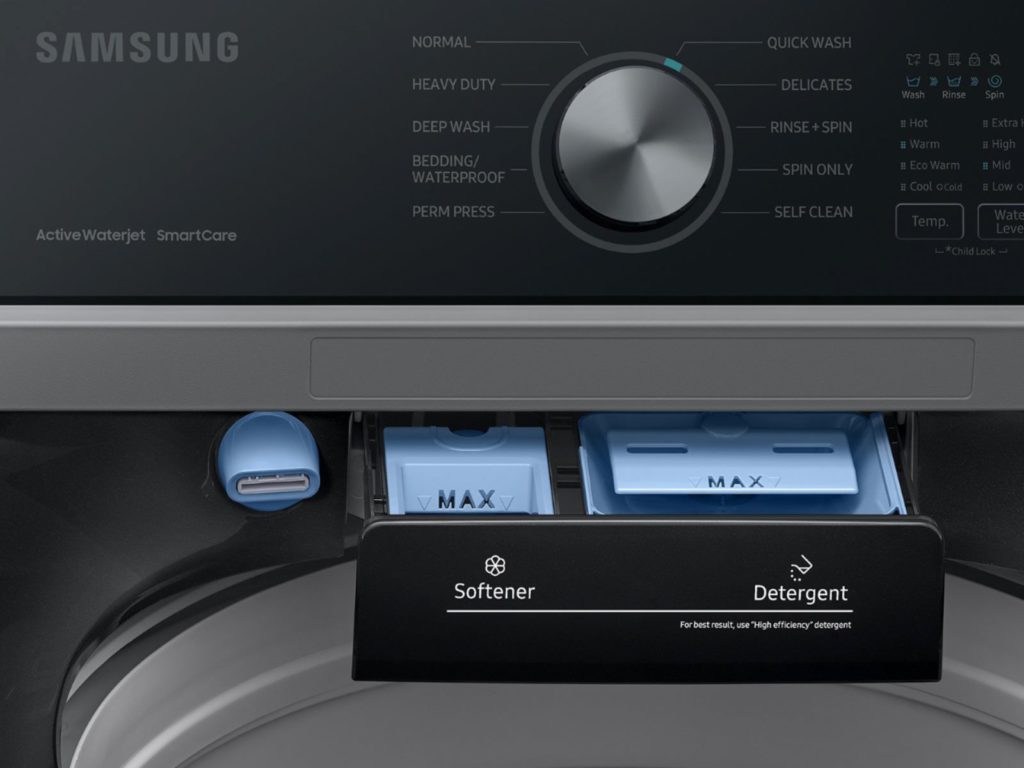 Samsung WA44A3405AV Cycle and Compartment