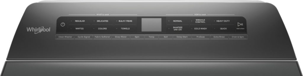 Whirlpool WTW5105HW Control